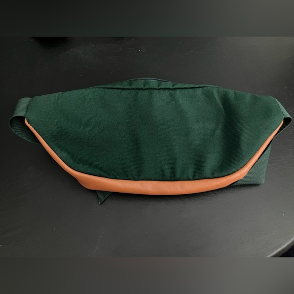 The North Face Leather Canvas Brown Label Lumbar Belt Bag Fanny Pack Crossbody - Picture 6 of 7